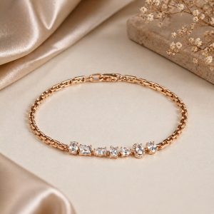Celestia Spark 18K Gold Plated Zirconia Bracelet