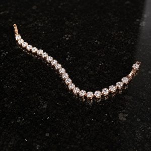 Starlight Bloom 18K Gold Plated Zirconia Tennis Bracelet