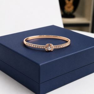 Rosé Celestia Radiant Zirconia 18K Gold Plated Bangle