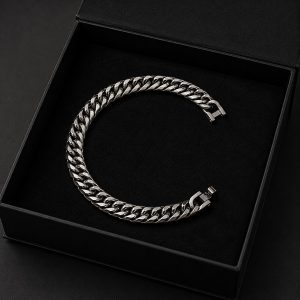 Vantrex Cuban Link Stainless Steel Men’s Bracelet